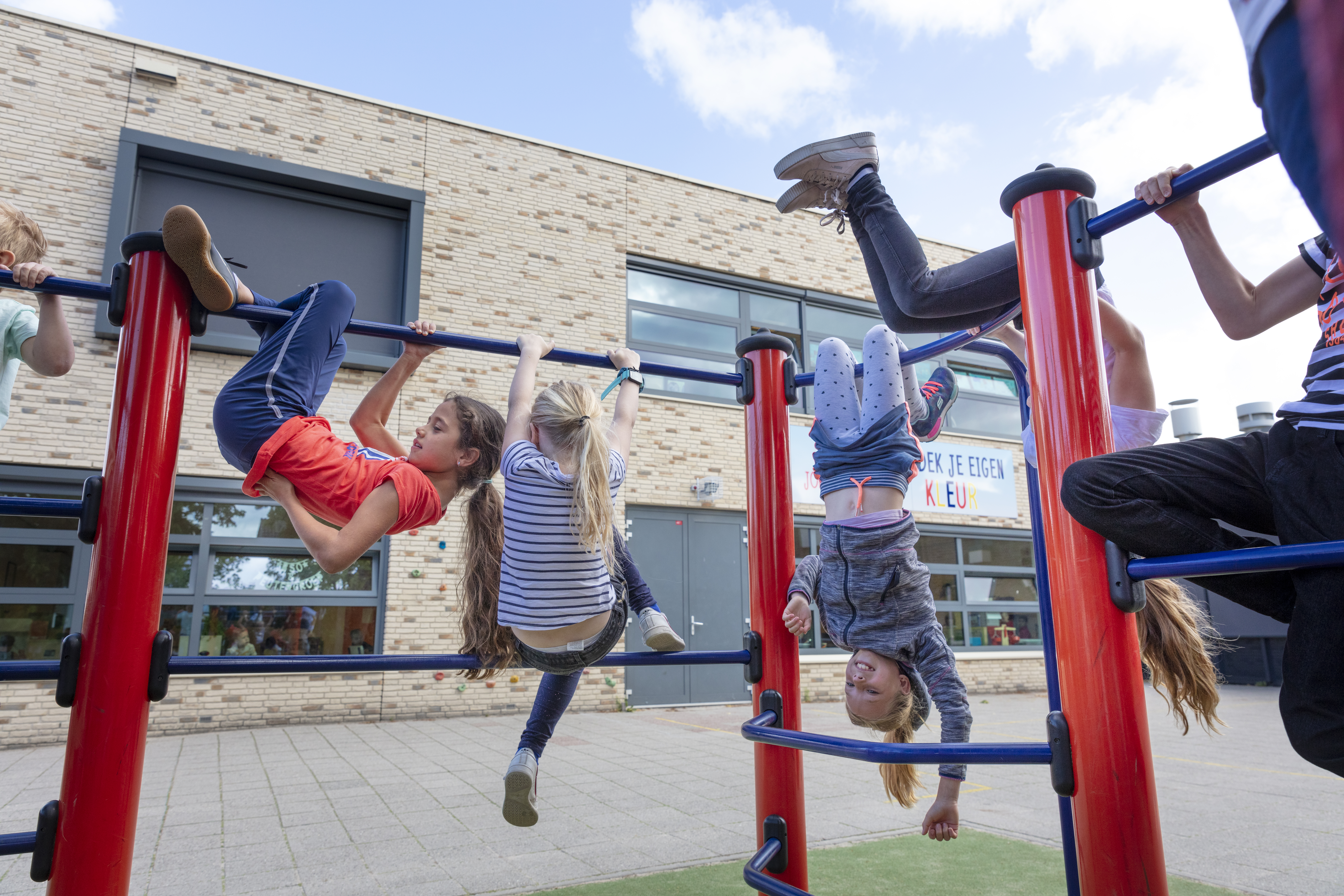 Buiten in het klimrek